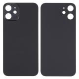 COVER POSTERIORE DI VETRO (BIG HOLE) PER APPLE IPHONE 12 6.1 NERO