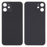 COVER POSTERIORE DI VETRO (BIG HOLE) PER APPLE IPHONE 12 MINI 5.4 NERO