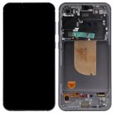 TOUCHSCREEN + DISPLAY AMOLED DISPLAY COMPLETO + FRAME PER SAMSUNG GALAXY S23 FE 5G S711B NERO ORIGINALE (SERVICE PACK)