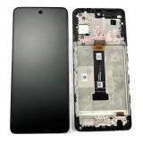 DISPLAY LCD + TOUCHSCREEN DISPLAY COMPLETO + FRAME PER TCL 50 NXTPAPER 5G (T702D) NERO ORIGINALE