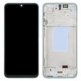 TOUCHSCREEN + DISPLAY AMOLED DISPLAY COMPLETO + FRAME PER SAMSUNG GALAXY A26 5G A266B MENTA VERDE ORIGINALE (SERVICE PACK)