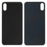 COVER POSTERIORE DI VETRO (BIG HOLE) PER APPLE IPHONE XS MAX 6.5 NERO