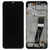 DISPLAY LCD + TOUCHSCREEN DISPLAY COMPLETO + FRAME PER SAMSUNG GALAXY A02s A025G NERO ORIGINALE (SERVICE PACK)