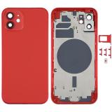 COVER POSTERIORE PER APPLE IPHONE 12 6.1 ROSSO