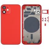 COVER POSTERIORE PER APPLE IPHONE 12 MINI 5.4 ROSSO