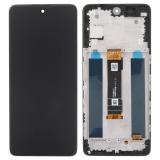 DISPLAY LCD + TOUCHSCREEN DISPLAY COMPLETO + FRAME PER TCL 50 PRO NXTPAPER 5G (T803E T803D) NERO OPACO ORIGINALE