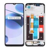 DISPLAY LCD + TOUCHSCREEN DISPLAY COMPLETO + FRAME PER REALME C35 (RMX3511) / NARZO 50A PRIME (RMX3516) NERO ORIGINALE