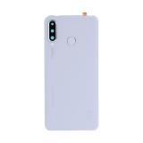 COVER POSTERIORE (CAMERA 48MP) PER HUAWEI P30 LITE MAR-L01A MAR-L21A MAR-LX1A / P30 LITE 2020 / P30 LITE NEW EDITION BIANCO ORIGINALE NEW