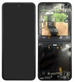 TOUCHSCREEN + DISPLAY AMOLED DISPLAY COMPLETO + FRAME PER SAMSUNG GALAXY Z FLIP 6 5G F741B NERO ORIGINALE (SERVICE PACK)