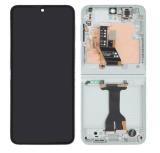 TOUCHSCREEN + DISPLAY AMOLED DISPLAY COMPLETO + FRAME PER SAMSUNG GALAXY Z FLIP 6 5G F741B VERDE ORIGINALE (SERVICE PACK)