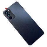 COVER POSTERIORE PER OPPO RENO6 5G (CPH2251 PEQM00) NERO ORIGINALE