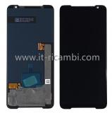 DISPLAY LCD + TOUCHSCREEN DISPLAY COMPLETO SENZA FRAME PER ASUS ROG PHONE 3 ZS661KS NERO ORIGINALE