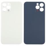 COVER POSTERIORE DI VETRO (BIG HOLE) PER APPLE IPHONE 12 PRO MAX 6.7 BIANCO