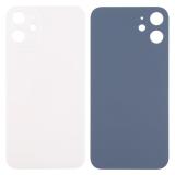 COVER POSTERIORE DI VETRO (BIG HOLE) PER APPLE IPHONE 12 6.1 BIANCO