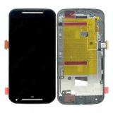 TOUCH + LCD DISPLAY COMPLETO + FRAME PER MOTO G2 XT1068 MOTO G2 4G XT1072 NERO