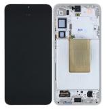 TOUCHSCREEN + DISPLAY AMOLED DISPLAY COMPLETO + FRAME PER SAMSUNG GALAXY S24 PLUS / S24+ 5G S926B GRIGIO ORIGINALE (SERVICE PACK) (ASSEMBLATO)