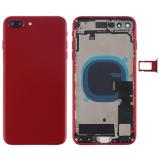 COVER POSTERIORE CON RICAMBI PER APPLE IPHONE 8 PLUS 5.5 ROSSO