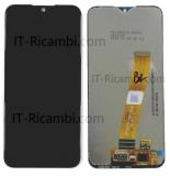 DISPLAY LCD + TOUCHSCREEN DISPLAY COMPLETO SENZA FRAME PER SAMSUNG GALAXY A01 A015F NERO ORIGINALE (FLEX CABLE NARROW) (SERVICE PACK)