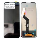 DISPLAY LCD + TOUCHSCREEN DISPLAY COMPLETO SENZA FRAME PER MOTOROLA MOTO DEFY 2021 XT2083-9 NERO ORIGINALE