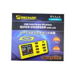 MECHANIC ICHARGE 8 PRO INTERFACCE USB CARICATORE RAPIDO WIRELESS CON LCD (6 USB / 1 USB 3.0 / 1 TYPE-C)