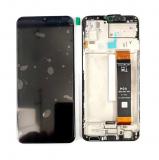 TOUCHSCREEN + DISPLAY LCD DISPLAY COMPLETO + FRAME PER SAMSUNG GALAXY M23 M236B / M33 5G M336B NERO ORIGINALE (SERVICE PACK)