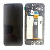 DISPLAY LCD + TOUCHSCREEN DISPLAY COMPLETO + FRAME PER SAMSUNG GALAXY A04s A047F NERO ORIGINALE (SERVICE PACK)