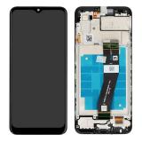 DISPLAY LCD + TOUCHSCREEN DISPLAY COMPLETO + FRAME PER SAMSUNG GALAXY A03 A035G NERO ORIGINALE