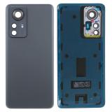 COVER POSTERIORE PER XIAOMI 12 PRO (2201122C 2201122G) GRIGIO ORIGINALE (CHINA VERSION NO 5G/CE LOGO)