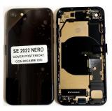 COVER POSTERIORE CON RICAMBI PER APPLE IPHONE SE 2022 4.7 NERO MATERIALE ORIGINALE