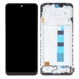 DISPLAY LCD + TOUCHSCREEN DISPLAY COMPLETO + FRAME PER XIAOMI REDMI NOTE 12 4G (23021RAAEG 23021RAA2Y 23027RAD4I 23028RA60L) NERO ORIGINALE (SERVICE PACK)