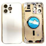 COVER POSTERIORE PER APPLE IPHONE 14 PRO MAX 6.7 BIANCO MATERIALE ORIGINALE