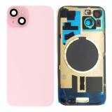 COVER POSTERIORE DI VETRO CON SUPPORTO PER APPLE IPHONE 15 6.1 ROSA