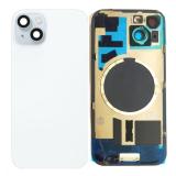 COVER POSTERIORE DI VETRO CON SUPPORTO PER APPLE IPHONE 15 6.1 BLU