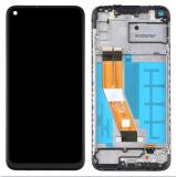 DISPLAY LCD + TOUCHSCREEN DISPLAY COMPLETO + FRAME PER SAMSUNG GALAXY A11 A115F NERO ORIGINALE (SERVICE PACK)