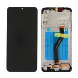 DISPLAY LCD + TOUCHSCREEN DISPLAY COMPLETO + FRAME PER SAMSUNG GALAXY A20S A207F NERO ORIGINALE (SERVICE PACK)