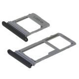 SIM TRAY + SDCARD TRAY PER SAMSUNG GALAXY A8(2018) A530F NERO