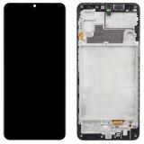TOUCHSCREEN + DISPLAY LCD DISPLAY COMPLETO + FRAME PER SAMSUNG GALAXY F22 E225F / M22 M225 NERO ORIGINALE (SERVICE PACK) (ASSEMBLATO)
