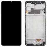 TOUCHSCREEN + DISPLAY LCD DISPLAY COMPLETO + FRAME PER SAMSUNG GALAXY F22 E225F / M22 M225 NERO ORIGINALE (SERVICE PACK)