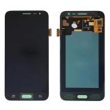 TOUCHSCREEN + DISPLAY LCD DISPLAY COMPLETO SENZA FRAME PER SAMSUNG GALAXY J3 2016 J320F NERO ORIGINALE (SERVICE PACK)