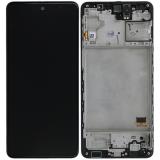 DISPLAY LCD + TOUCHSCREEN DISPLAY COMPLETO + FRAME PER SAMSUNG GALAXY M31s M317F NERO ORIGINALE (SERVICE PACK)