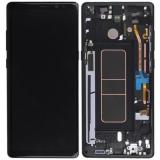TOUCHSCREEN + DISPLAY LCD DISPLAY COMPLETO + FRAME PER SAMSUNG GALAXY NOTE8 N950F NERO ORIGINALE (SERVICE PACK)