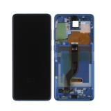 TOUCHSCREEN + DISPLAY LCD DISPLAY COMPLETO + FRAME PER SAMSUNG GALAXY S20 PLUS S20+ G985F G986F AURORA BLU ORIGINALE (SERVICE PACK)