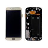DISPLAY LCD + TOUCH DISPLAY COMPLETO + FRAME PER SAMSUNG GALAXY S6 EDGE G925F ORO ORIGINALE (SERVICE PACK)