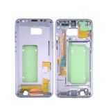 COVER CENTRALE B PER SAMSUNG GALAXY S8 PLUS S8+ G955F ORQUIDEA ORCHID GRIGIO / VIOLA