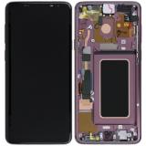 TOUCHSCREEN + DISPLAY LCD DISPLAY COMPLETO + FRAME PER SAMSUNG GALAXY S9 PLUS S9+ G965F VIOLA ORIGINALE (SERVICE PACK)