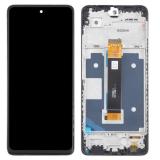 DISPLAY LCD + TOUCHSCREEN DISPLAY COMPLETO + FRAME PER TCL 50 SE (T611B) NERO ORIGINALE
