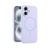 CUSTODIA CELLULARE DI SILICONE LIQUIDO + MAGNETICO PER APPLE IPHONE 16 VIOLA