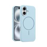 CUSTODIA CELLULARE DI SILICONE LIQUIDO + MAGNETICO PER APPLE IPHONE 17 BLU
