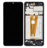 DISPLAY LCD + TOUCHSCREEN DISPLAY COMPLETO + FRAME PER SAMSUNG GALAXY A04 A045F NERO ORIGINALE (SERVICE PACK)