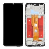 TOUCHSCREEN + DISPLAY LCD DISPLAY COMPLETO + FRAME PER SAMSUNG GALAXY A07 A075B A075B/DS A075F A075F/DS A075M A075M/DS NERO ORIGINALE